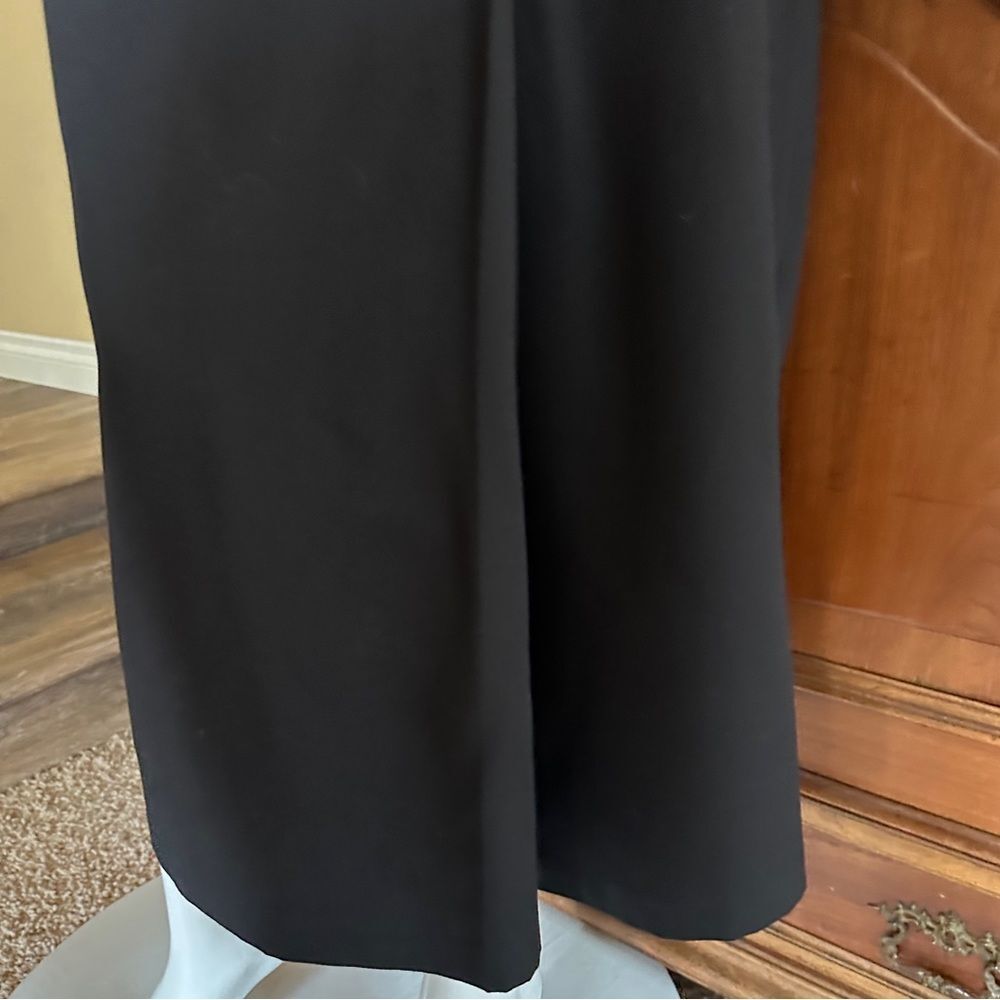 Black Maxi Skirt High Waist Button Front Wrap Skirt Size 12 • NEW WITH TAGS • - Picture 5 of 11